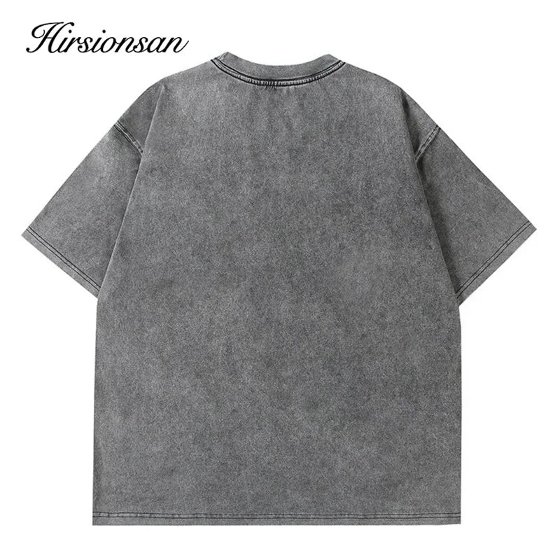 Acid Washed T Shirt Women Vintage Cotton T-shirts Streetwear Soft Mineral Tees Girl Loose Letter Print Tops Y2k