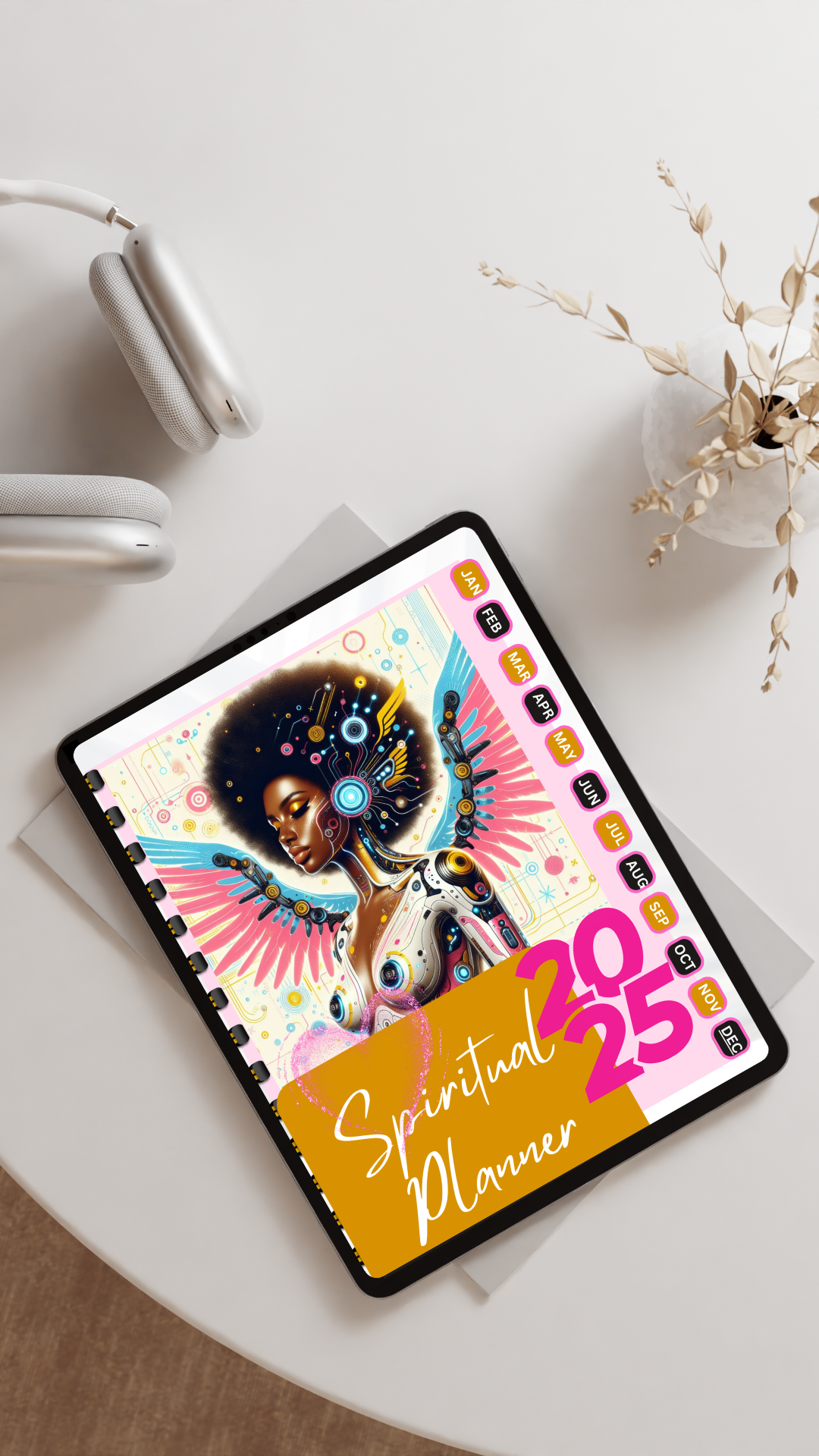 2025 Aligned & Divine Growth Planner | Self-Care, & Social Media Focused